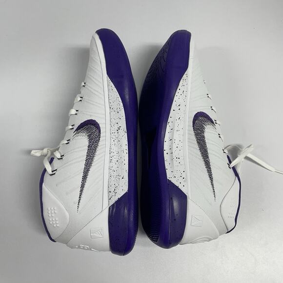 Nike Kobe AD Mid Baseline 922482 100 Size 11 White Purple Bryant Lakers Sneakers